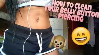 How To Clean Your Belly Button Piercing  October 12th 2017  Jay Graham [upl. by Almap178]