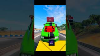 Which Car Can JUMP all THE CONTAINERS Cars vs Containers shorts  BeamNGDrive [upl. by Alaecim215]