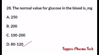 Biochemistry MCQ  1  PharmacistExamQuestionsPaper  DCO Exam  NIPER  GPAT Exam [upl. by Stefanie]