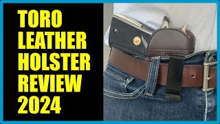 MCG Tactical Toro Leather Holster 2024 Review The Perfect CCWIWB Holster [upl. by Aciruam920]