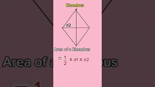 The Rhombus formula maths rhombus shapes formula mathformula [upl. by Aivilys]