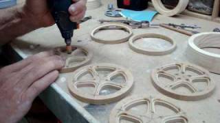 HOW I MAKE A WOODEN WHEEL part 1 [upl. by Gibbie]