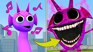 EVOLUTION OF NEW HORROR DURPLE SPRUNKI in Garrys Mod [upl. by Kciremed]