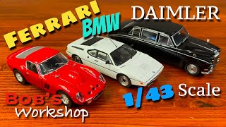 143 Scale BMW M1 by ALTAYA Ferrari 250 GTO by IXO Daimler DS 420 by OXFORD O Gauge Lionel MTH EBAY [upl. by Norred621]