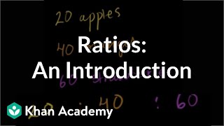 Introduction to ratios  Ratios proportions units and rates  PreAlgebra  Khan Academy [upl. by Jaye]