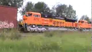 Ferromex y BNSF las nuevas SD70ACe y dash 9 Brand new bnsf SD70ACe and other bnsf  mexico [upl. by Yerxa439]