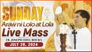 SUNDAY FILIPINO ONLINE LIVE MASS TODAY  JULY 28 2024  GRANDPARENTS DAY  FR JOSEPH FIDEL ROURA [upl. by Acsot242]