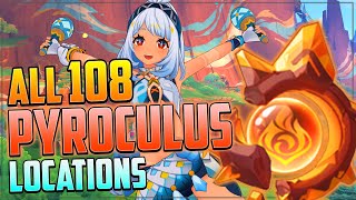 ALL 108 Pyroculus Locations WITH TIMESTAMPS  DETAILED GUIDE Genshin Impact Natlan 50 [upl. by Groot]