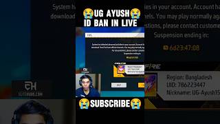 UN GRADUATE GAMER ID BAN😭IN LIVEUG AYUSHfreefireviraltrendingshortfeedvideoUnGraduateGamer [upl. by Ailak]