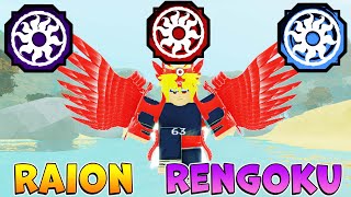 Шиндо Лайф обзор 2 форма Raion Rengoku Sengoku Azure 😱 Shindo Life Наруто Роблокс [upl. by Nomannic212]