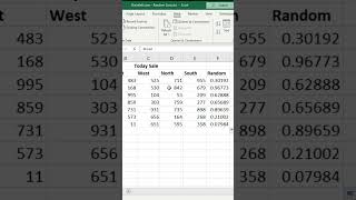 Easy Random Data Sorting in Excel excel exceltips sorttable [upl. by Zadoc]