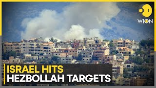 IsraelHezbollah War Israeli Jets Strike Hundreds of Hezbollah Targets in Lebanon  WION News [upl. by Lleinad]