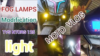 fog lamp modification tvs ntorg 125  👃👃👍👍👍👍 [upl. by Nauquf]