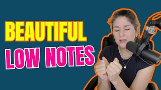 How to Sing Beautiful Low Notes  Velvety Voice [upl. by Deidre]