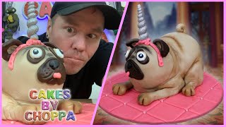 Unicorn Pug  PuggiCorn Cake How To [upl. by Trix]