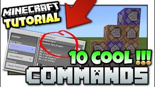 Minecraft  10 COOL COMMANDS  Easy Tutorial  PS4  MCPE  Bedrock  Xbox Java  Windows 10 [upl. by Dottie]