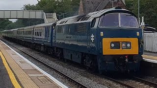 Decent action from salisbury and pewsey FT 44871 47812 and D1015 Western Champion [upl. by Esyle432]