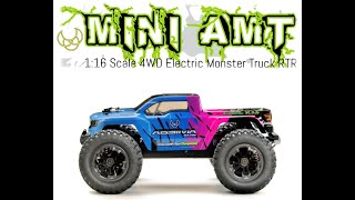 116 MiniAMT 4WD Monster Truck quotreadytorunquot [upl. by Aronal]