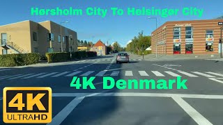 Hørsholm City To Helsingør City  Road 229  4K Denmark 🇩🇰 [upl. by Ardnuek664]