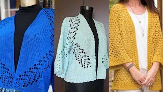 ideas modernas y elegantes de chaqueta de chaleco de crochet [upl. by Vassily234]