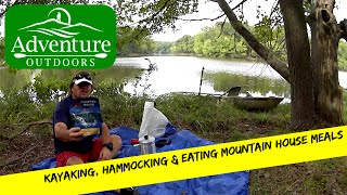 Kayaking Hammocking amp Cooking Mountain House Meals On The Lake [upl. by Ennahs]