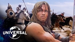 Conan the Barbarian  Arnold Schwarzenegger Takes On James Earl Jones’ Warriors [upl. by Ahmar369]