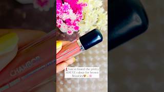 Perfect Mauve Colour💄🌼🌸 chambor review lipsticklover beautyproducts makeup nykaa lipstick [upl. by Neersin]