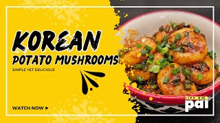 Lets Prepare Korean Potato Mushrooms 🍄 kdrama koreanfood recipe [upl. by Yerffoeg]