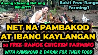 Sukat ng Net na Pambakod at Ibang Kaylangan sa FreeRange Chicken Farming Kangkong amp Darak for Food [upl. by Eilraep]