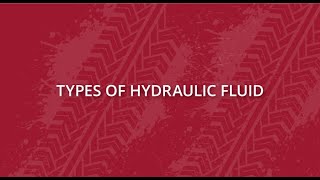 Types of Hydraulic Fluid [upl. by Nennahs]