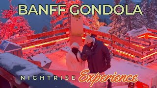 Banff Gondola Nightrise Experience  Banff National Park banffgondola banffnationalpark canada [upl. by Nihsfa]