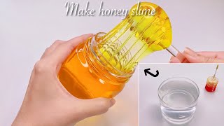 【ASMR】🍯溶けたスライムではちみつスライムを作る🍯【音フェチ】Make honey slime [upl. by Sedaiuqlem293]