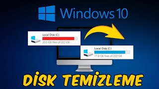 WİNDOWS 10 DİSK TEMİZLEME  BİLGİSAYARDA YER AÇMA 50 GB BOŞ ALAN OLUŞTUR [upl. by Atal709]