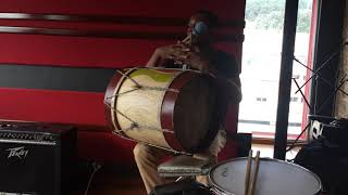 Taller de percusión del pacifico norte con el maestro Kaes Jackson quottamboritoquot en la tambora [upl. by Melborn]