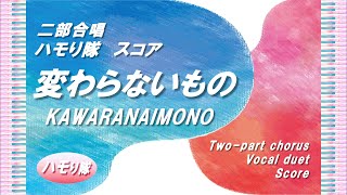 【二部合唱】「変わらないもの」ハモり隊！スコア／作詞作曲：山崎朋子／小学生合唱～大人まで／中級 [upl. by Janessa]