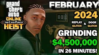 GRINDING REPLAY GLITCH Easy Way To Do Cayo Perico Heist Solo in February 2024 No More Preps [upl. by Merete]