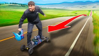 Crossing An Entire COUNTRY On An Electric Skateboard part 2 [upl. by Ainot604]