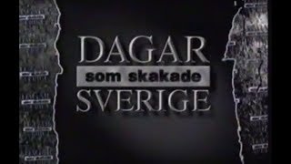 Dagar som skakade Sverige  Kongokrisen  1995 [upl. by Eedyah]