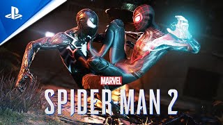 Miles Morales vs Peter Parker Boss Fight  SPIDERMAN 2 4K 60FPS Ultra HD [upl. by Fredek232]