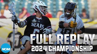 Adelphi vs LenoirRhyne 2024 DII mens lacrosse championship  FULL GAME [upl. by Maclaine]