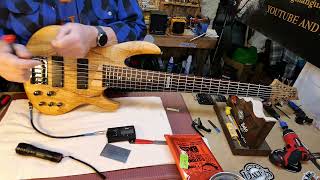 LTD B206SM 6 String Bass Full Setup EP308 [upl. by Tnairb312]