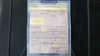 How To Fill Out A California Car Title In Detail [upl. by Sternick472]