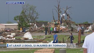 At Least 2 Dead 12 Injured by Tornado in Greenfield [upl. by Anirahs]