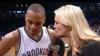 20161227 on Nets VS Hornets Randy Foye post game interview [upl. by Nelluc]