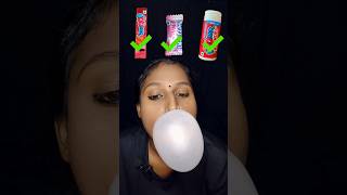 Short 989  EATING VARIOUS FLAVOUR OF BUBBLE GUM ACCORDING EMOJI asmr mukbang shorts [upl. by Hugon]