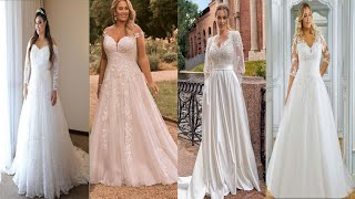 Elegant and Sophisticated Wedding Dresses 2024  Top Wedding Dress Ideas  Modern Bridal [upl. by Ssirk]