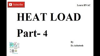 Heat Load Calculation in Hindi II हिट लोड II Part 4 [upl. by Enaile]