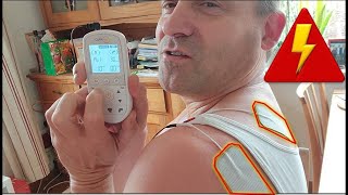 Erster Test Elektro Massage Gerät von Aldi zur Elektrischen Muskel Schmerzbehandlung CURA Med [upl. by Eamanna]