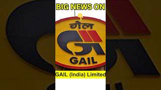 BIG NEWS On GAIL INDIA Ltd gailsharetarget gailshare gailsharenewstoday [upl. by Nole]