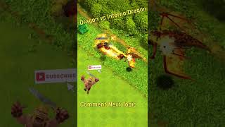 Dragon vs Inferno Dragon clashofclans coc shortskinganant [upl. by Erait]